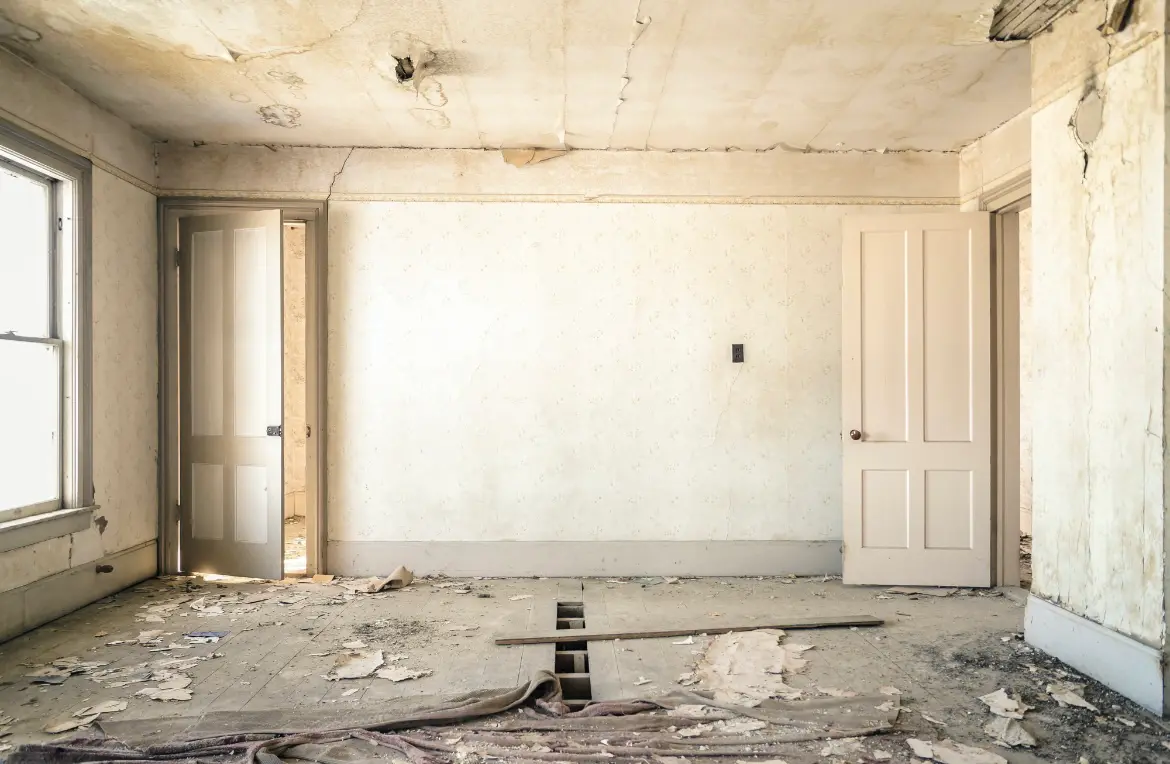 Waste disposal crew managing a cleanout project in Madison